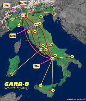 GARR-B Network - cliquer pour voir une image plus large