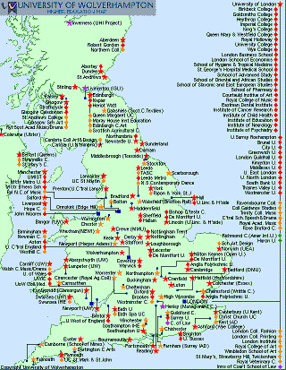 UK Academic Map - cliquer pour essayer la carte